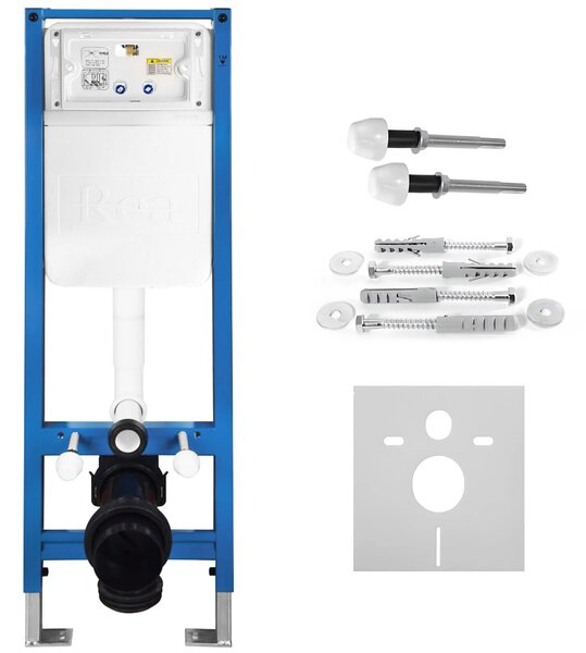 Beépíthető WC Tartókeret Szett Slim 024N HD Chrome Nyomólappal