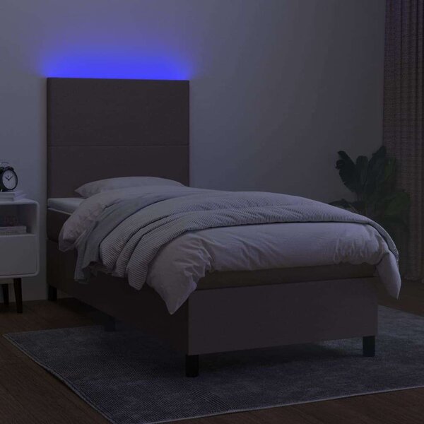 VidaXL LED-es Ágy Matraccal - 90x200 cm
