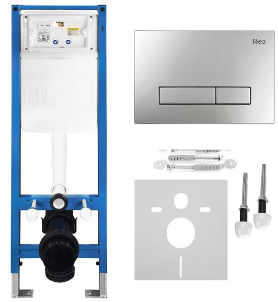 Beépíthető WC Tartókeret Szett Slim 024N HD Satin Nyomólappal