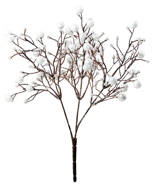 FLORISTA fehér bogyós ág 35 cm