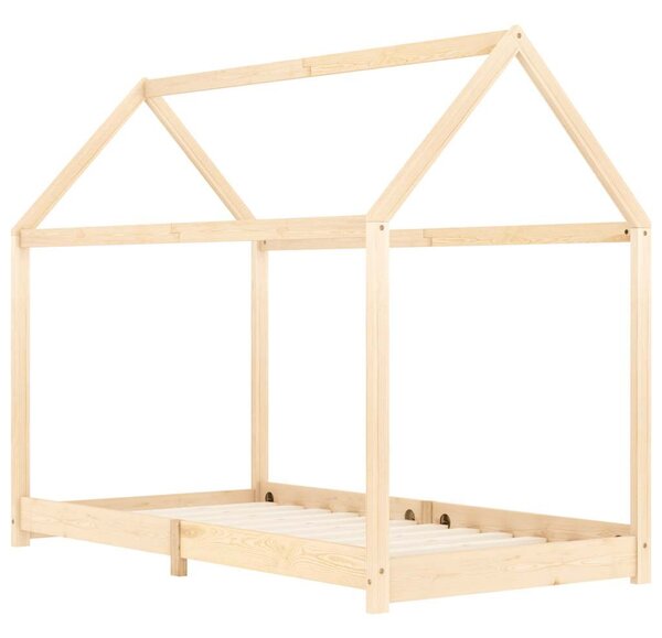 Tömör fenyőfa gyerekágy-keret 90 x 200 cm