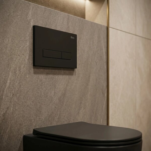 WC öblítő gomb Rea HD K011A-Q és Slim 024N Black