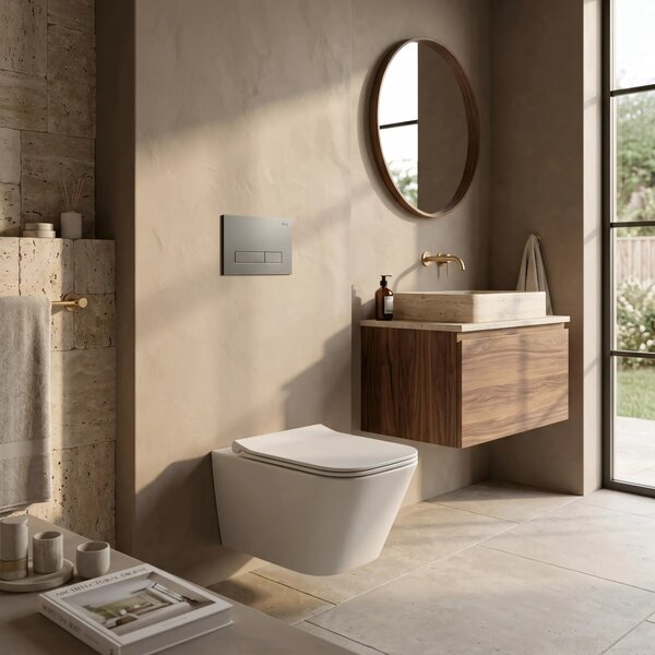 Beépíthető WC Tartókeret Szett Slim 024N HD Titan Nyomólappal