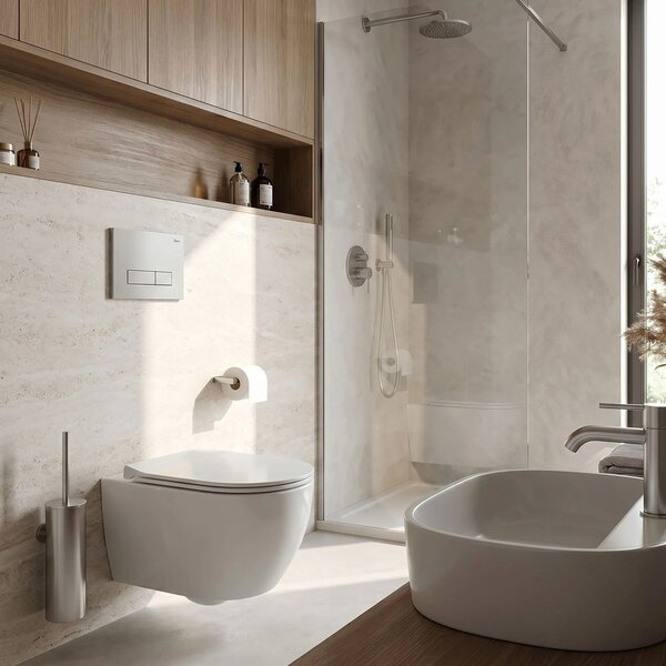 WC öblítő gomb Rea HD K011A-Q and Slim 024N Satin