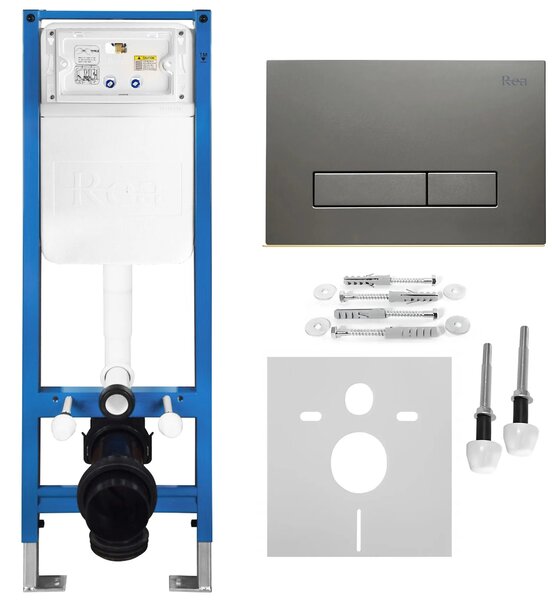 Beépíthető WC Tartókeret Szett Slim 024N HD Titan Nyomólappal
