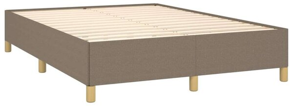 VidaXL tópszínű szövet rugós ágy matraccal 140 x 190 cm