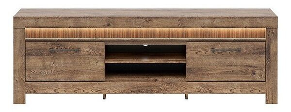 TV-állvány Fiomoro 108, Laminált forgácslap, 60x180x45cm, Ribbeck tölgy