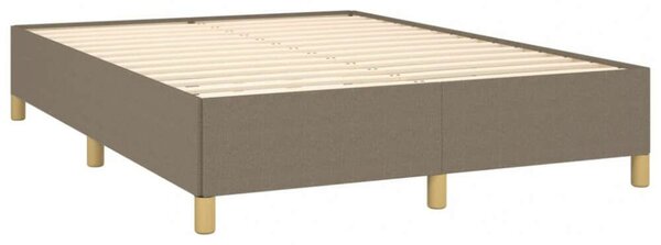 VidaXL tópszínű szövet rugós ágy matraccal 140 x 190 cm