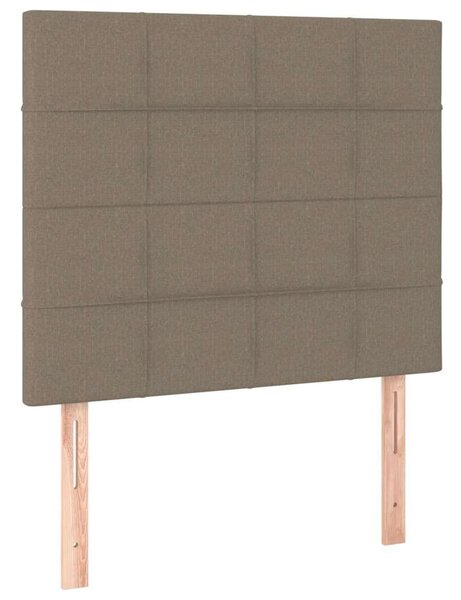 VidaXL tópszínű szövet rugós ágy matraccal 100 x 200 cm