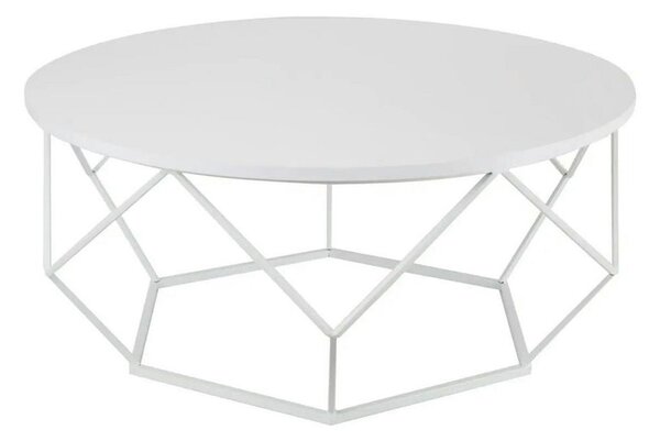HowHomely Kávésasztal DIAMOND 41,5x90 cm fehér DD0045