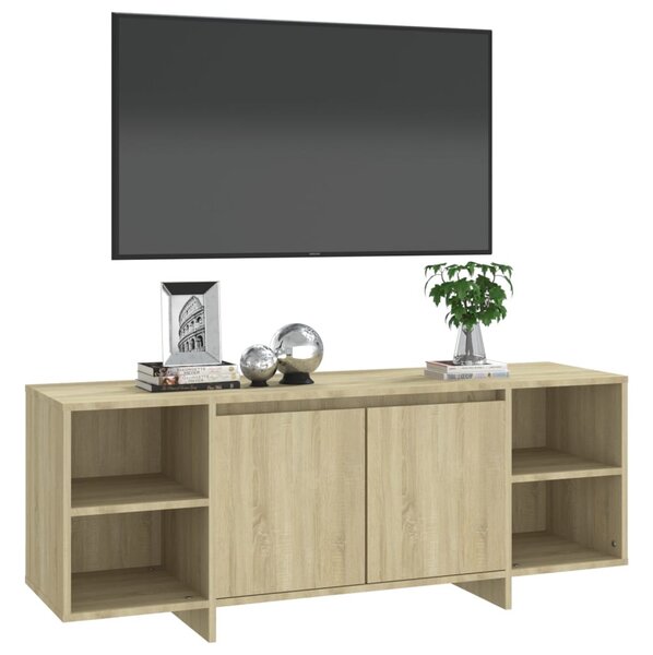 Sonoma tölgy színű szerelt fa TV-szekrény 130x35x50 cm