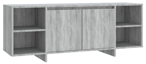Szürke sonoma színű szerelt fa TV-szekrény 130 x 35 x 50 cm