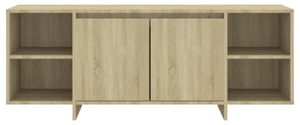 Sonoma tölgy színű szerelt fa TV-szekrény 130x35x50 cm