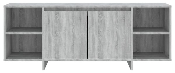 Szürke sonoma színű szerelt fa TV-szekrény 130 x 35 x 50 cm