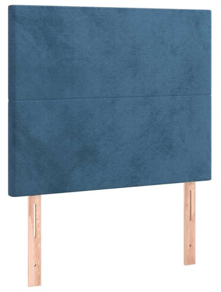 VidaXL Bársony Ágykeret - Fejtámlával - 90x200 cm