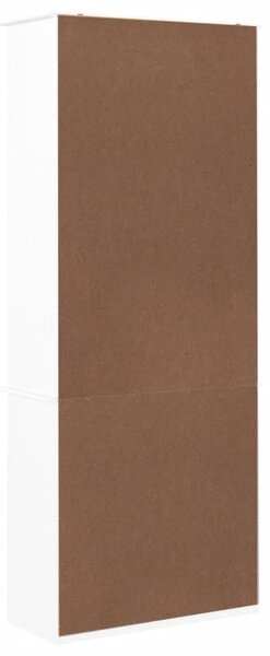 ALTA fehér tömör fenyőfa fiókos könyvszekrény 77x35x186,5 cm