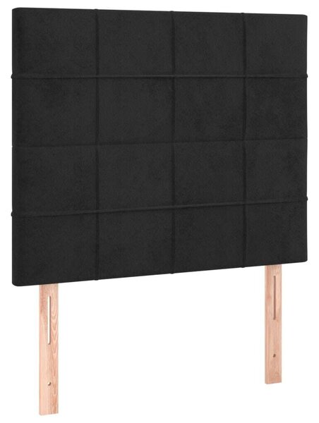 VidaXL Ágy - Fekete Bársony - 120x200 cm