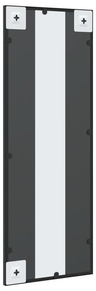 Fekete téglalap alakú vas fali tükör 30 x 80 cm