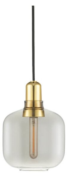 Normann Copenhagen - Amp Függőlámpa Small Smoke/Brass - Lampemesteren