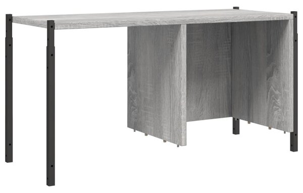 Szürke sonoma színű szerelt fa könyvespolc 72x28x172 cm