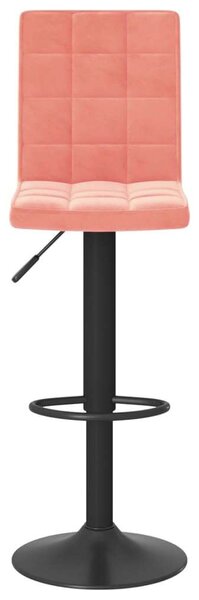 VidaXL Rózsaszín Bársony Bárszék - 2 db