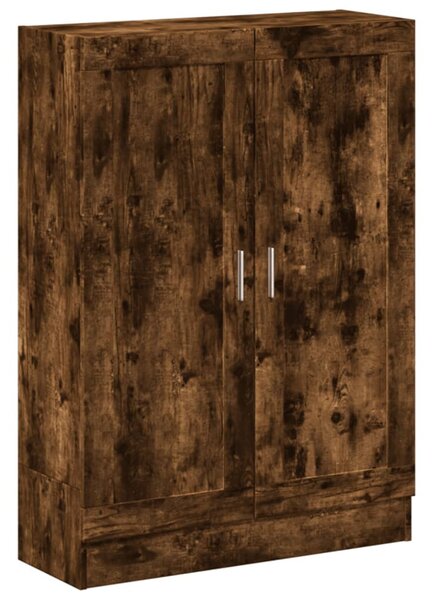 Füstös tölgy színű szerelt fa könyvszekrény 82,5x30,5x115 cm