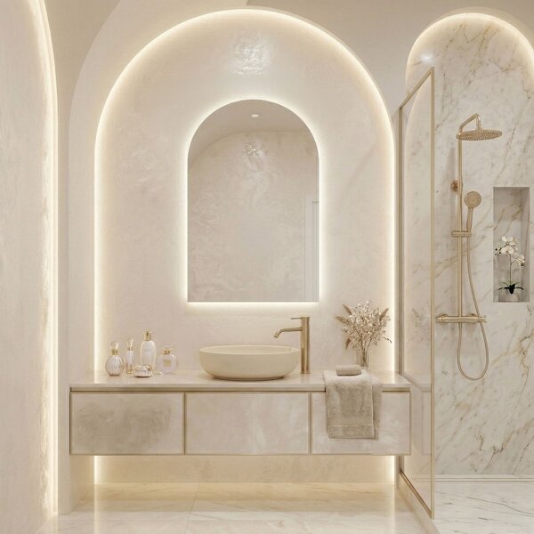LED Tükör 90x60cm TOP-1