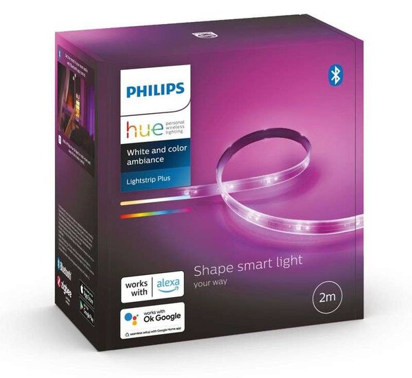 Philips Hue - LightStrips Plus 2 meter Starter Kit White/Color Amb. - Lampemesteren