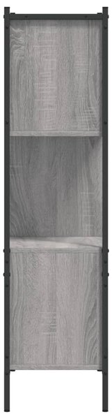 Szürke sonoma színű szerelt fa könyvespolc 72x28x109 cm
