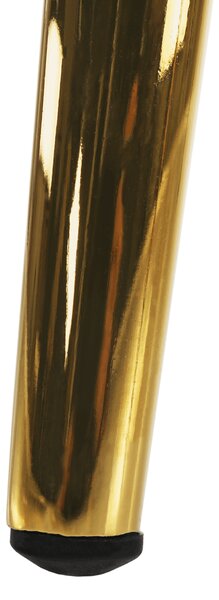 KONDELA Étkezőszék, smaragd/gold króm-arany, PERLIA