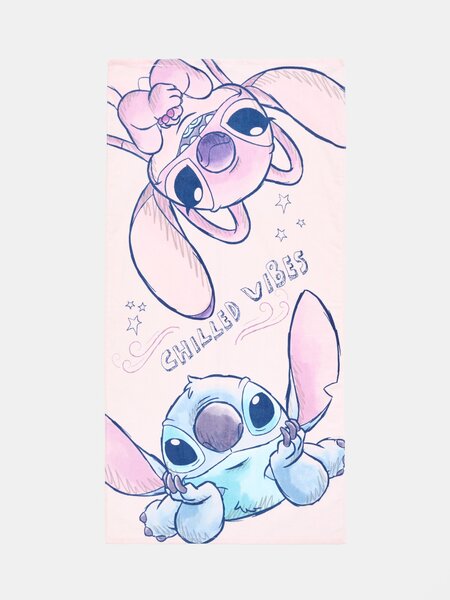 Sinsay - Pamut törölköző Stitch - pasztellpink