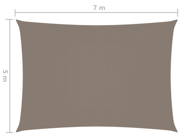 VidaXL Napvitorla - 5 x7m - Oxford Szövet, Tópszín