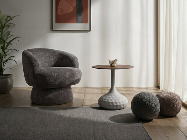 Forgó design fotel COSMIC RAVEN, szürke RAVEN 13