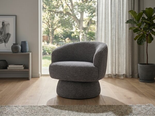 Forgó design fotel COSMIC RAVEN, szürke RAVEN 13