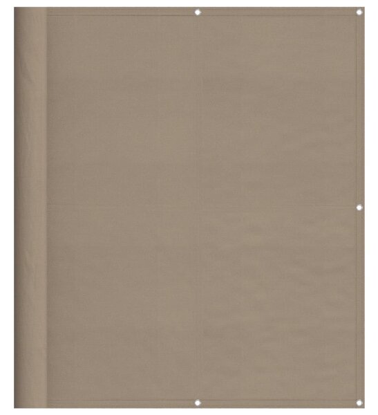 Tópszínű 100% oxford poliészter erkélyparaván 120 x 800 cm