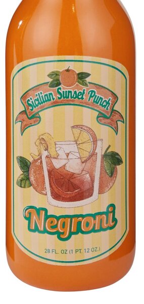 BEVERAGE kerámia palack váza 20 cm , narancssárga