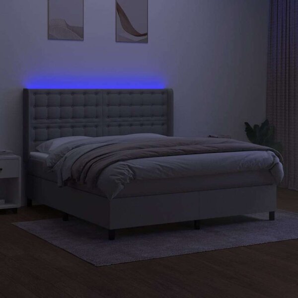 VidaXL LED-es Ágy - Rugós - 160x200 cm