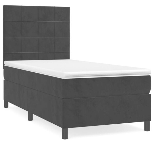 VidaXL Bársony Ágy Matraccal - 80x200 cm