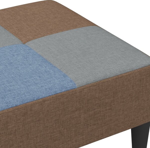 Foltvarrott szövet lábzsámoly 77x55x31 cm