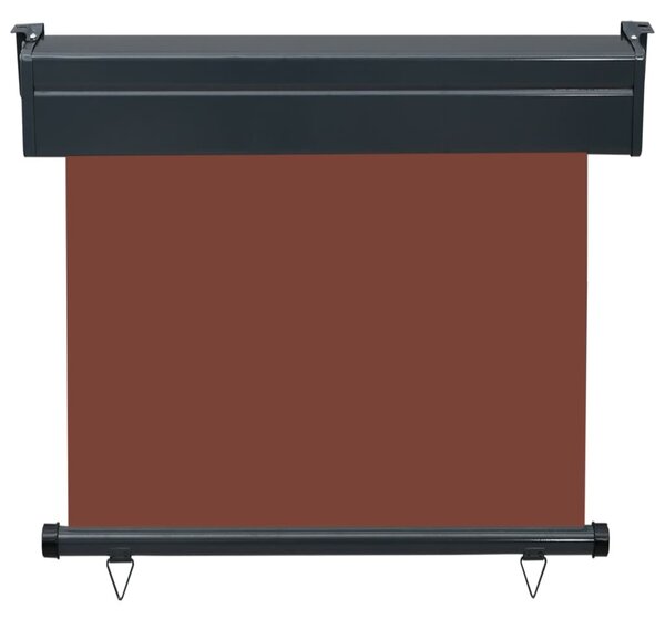 Barna oldalsó napellenző erkélyre 85 x 250 cm