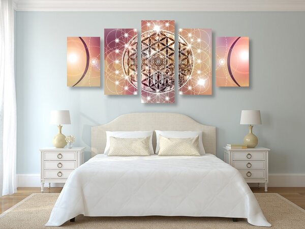 5 részes kép varázslatos Mandala