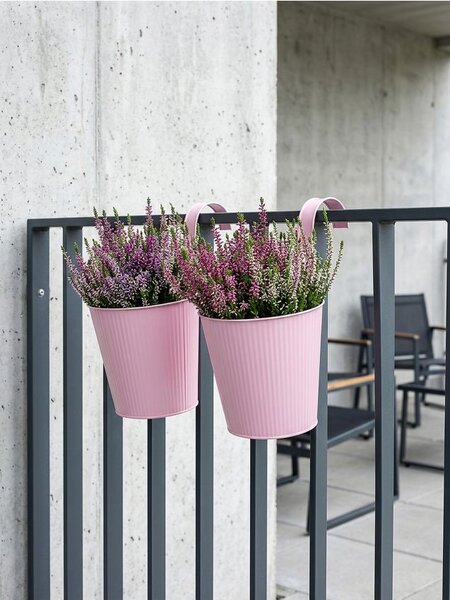 Sinsay - Korlátra akasztható virágláda - pasztellpink