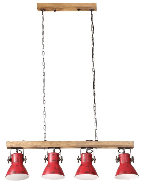 Kopott piros fali lámpa 25 W 90x24x111 cm E27