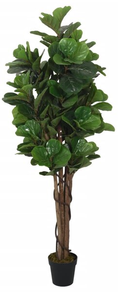 Zöld mű-lantlevelűfikusz 96 levél 80 cm