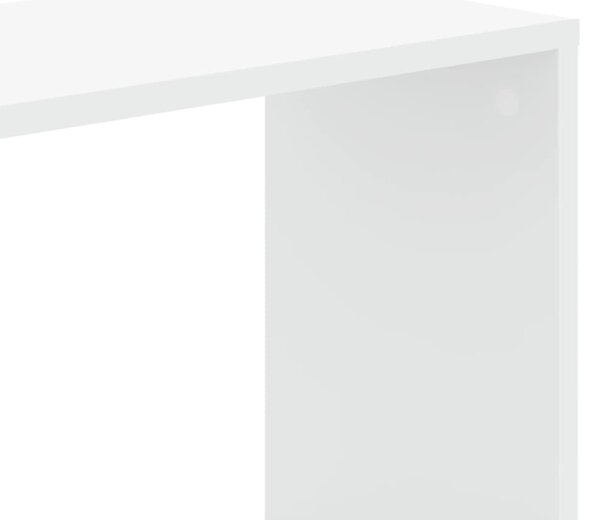 5 szintes fehér szerelt fa könyvespolc 45 x 23,5 x 162,5 cm