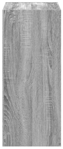 Szürke sonoma színű szerelt fa könyvespolc 68,5 x 32 x 75 cm