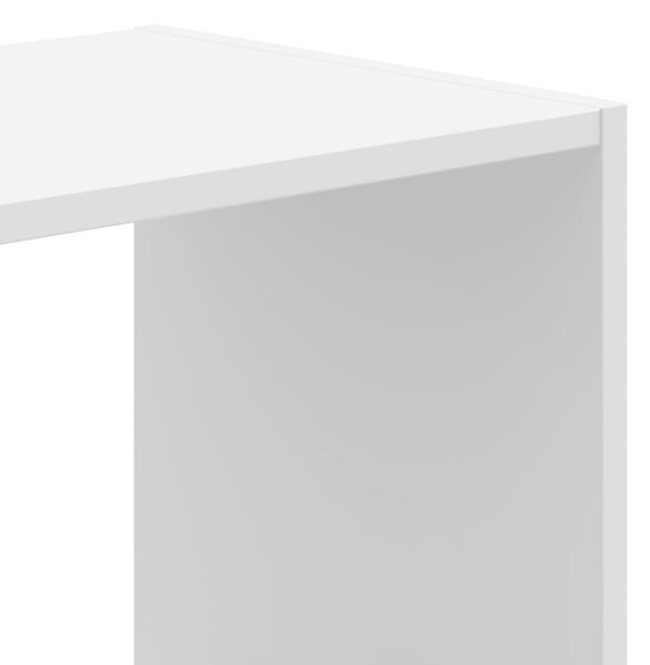 Fehér szerelt fa könyvespolc 102 x 32 x 108 cm