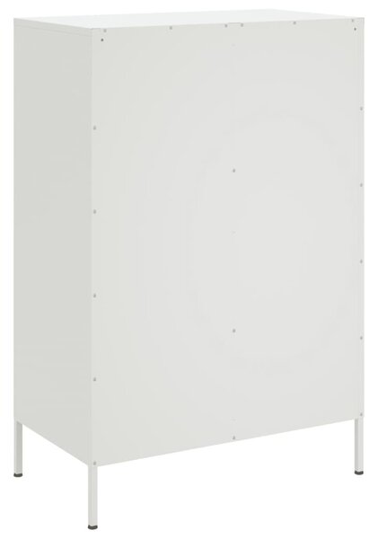 Fehér acél magasszekrény 68 x 39 x 101,5 cm