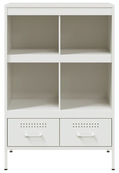 Fehér acél magasszekrény 68 x 39 x 101,5 cm