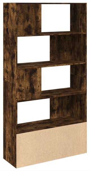 Füstös tölgy színű szerelt fa könyvespolc 100 x 36 x 189 cm